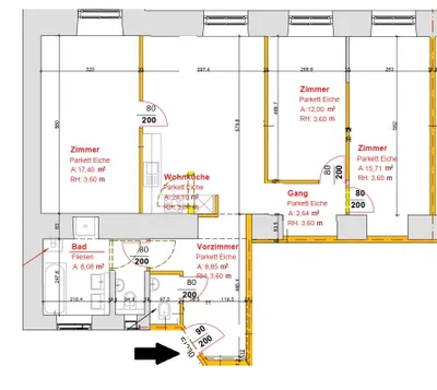 4-Zimmer-Wohnung mieten in Wien – 93,14 m², € 2.357 – Bild 7 von 14