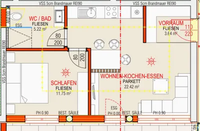 2-Zimmer-Wohnung mieten in Linz Land – 43 m², € 650 – Bild 15 von 15