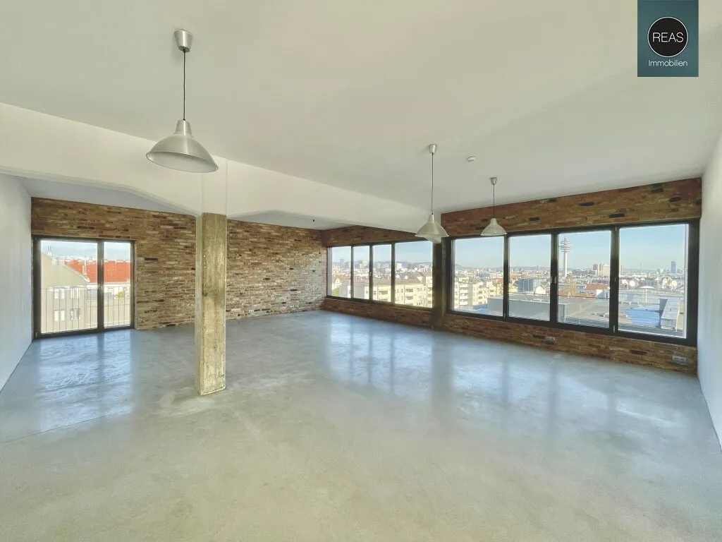 Einzigartiges Panorama Loft mit Balkon in der Brotfabrik Wien! - Ansicht 2