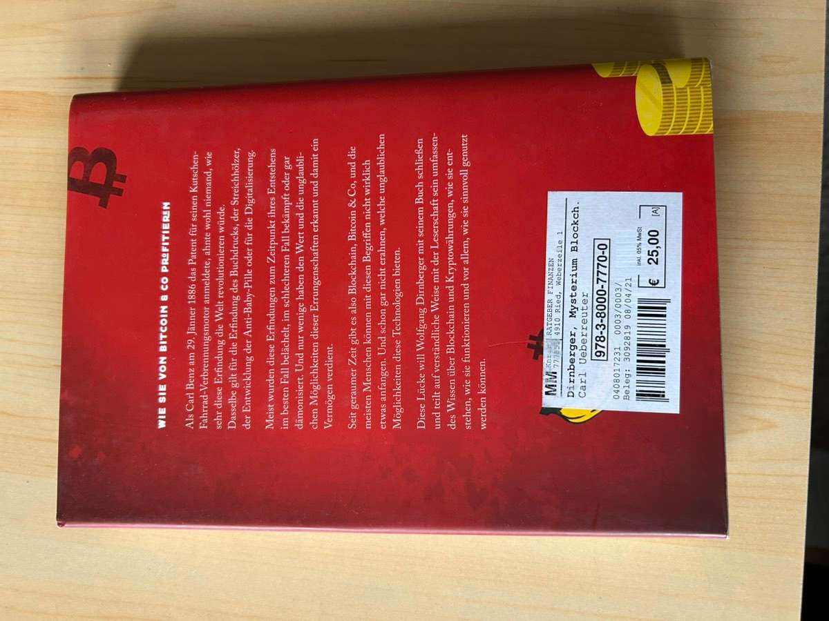 Buch Blockchain/ Bitcoin, € 17,- (4020 Linz) - willhaben