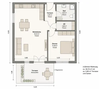Wohnung kaufen in Salzburg Stadt – 59,76 m², € 430.000 – Bild 10 von 10