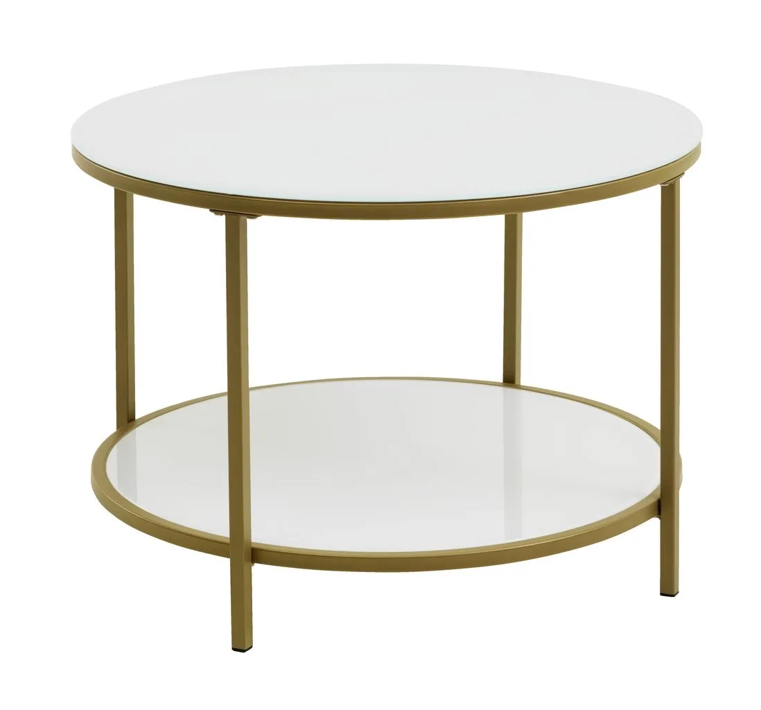 JYSK GADEVANG Couchtisch Weiß/ Gold, € 50,- (5020 Salzburg)
