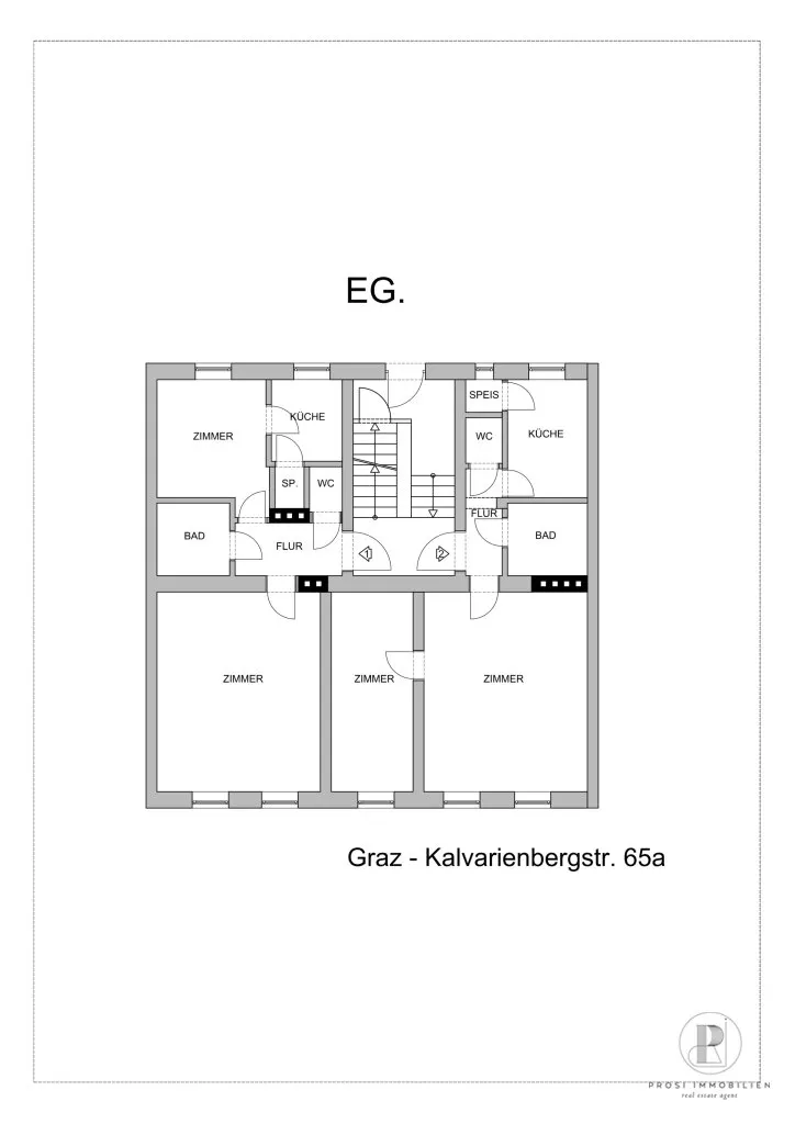 *2-Zimmerwohnung mit Küche und Bad Graz - Kalvarienberggasse ab Sep.26* - Widok 2