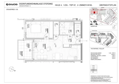 2-Zimmer-Wohnung kaufen in Eferding – 55,69 m², € 244.900 – Bild 2 von 5