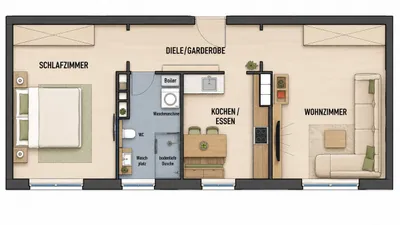 2-Zimmer-Wohnung kaufen in Linz Land – 51 m², € 125.000 – Bild 11 von 16