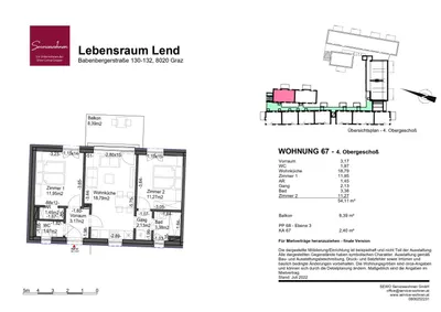 3-Zimmer-Wohnung mieten in Graz – 54,11 m², € 802 – Bild 7 von 7