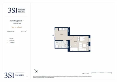 1-Zimmer-Wohnung kaufen in Wien – 34,15 m², € 236.000 – Bild 18 von 18