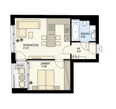 2-Zimmer-Wohnung kaufen in Wien – 46,93 m², € 446.000 – Bild 13 von 13