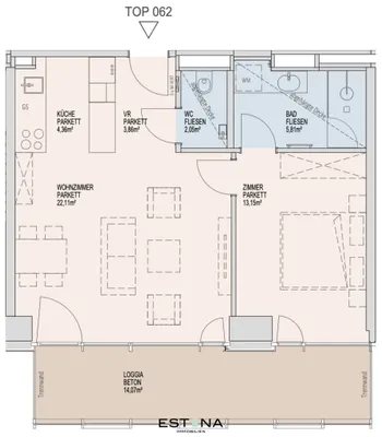 2-Zimmer-Wohnung mieten in Wien – 51,33 m², € 1.750 – Bild 17 von 17