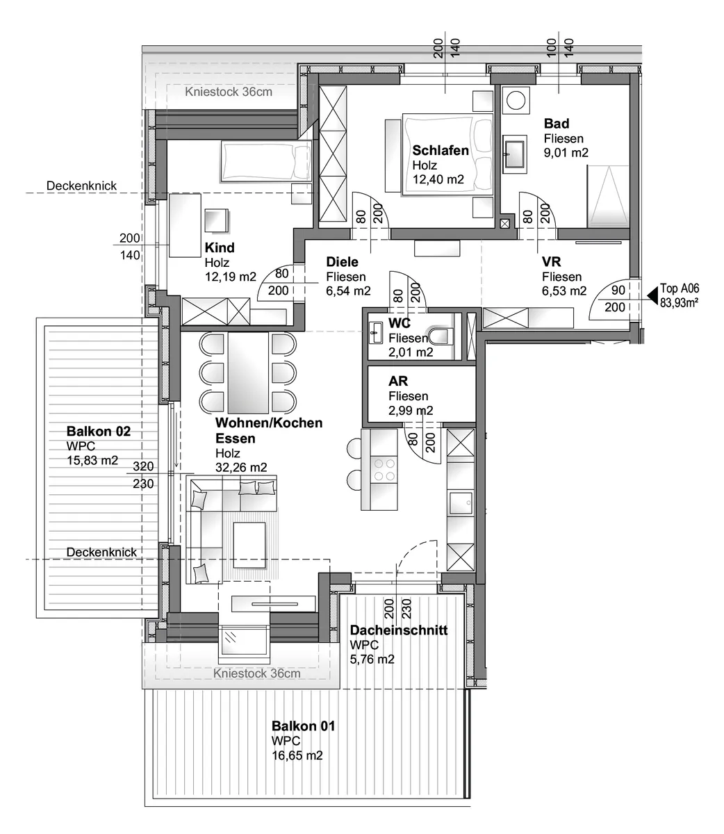 NEU: Wohnen am Fuße des Bachlbergs - Helle 3-Zimmer-Wohnung mit großzügigem Balkon zu verkaufen! - Widok 2