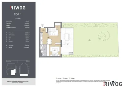 2-Zimmer-Wohnung kaufen in Wien – 41,02 m², € 349.000 – Bild 7 von 7