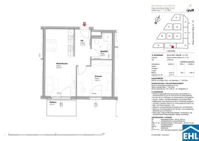 2-Zimmer-Wohnung mieten in Wien – 46,86 m², € 855 – Bild 6 von 6