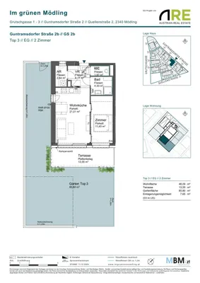 2-Zimmer-Wohnung kaufen in Mödling – 46,09 m², € 315.000 – Bild 6 von 10