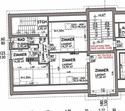 6-Zimmer-Wohnung mieten in Güssing – 153 m², € 890 – Bild 2 von 20