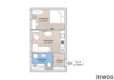 2-Zimmer-Wohnung kaufen in Wien – 30,96 m², € 220.000 – Bild 26 von 26