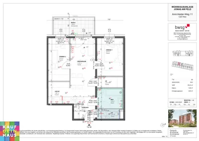 3-Zimmer-Wohnung kaufen in Wien – 59,61 m², € 345.000 – Bild 13 von 23