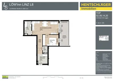 2-Zimmer-Wohnung kaufen in Linz – 56,19 m², € 299.000 – Bild 6 von 6
