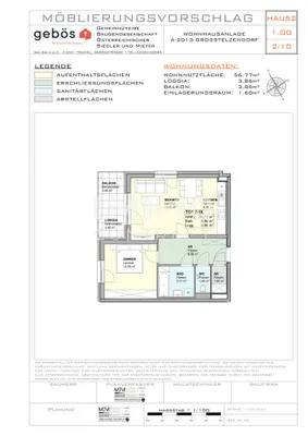 2-Zimmer-Wohnung mieten in Hollabrunn – 56,77 m², € 600 – Bild 11 von 11