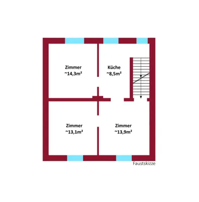 5-Zimmer-Immobilie kaufen in Baden – 140 m², € 399.000 – Bild 4 von 4