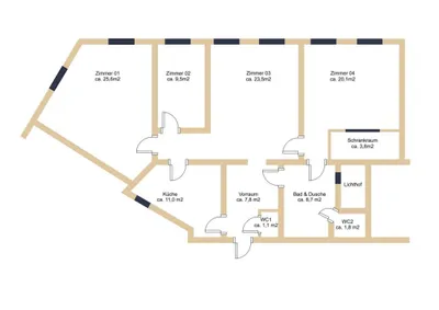 4-Zimmer-Wohnung kaufen in Wien – 117,42 m², € 490.000 – Bild 24 von 24