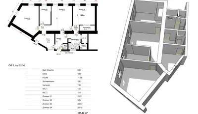 4-Zimmer-Wohnung kaufen in Wien – 117,42 m², € 490.000 – Bild 23 von 24