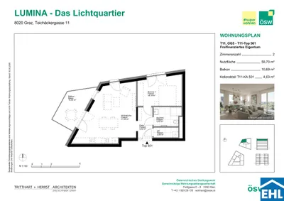 2-Zimmer-Wohnung kaufen in Graz – 58,7 m², € 279.000 – Bild 9 von 9