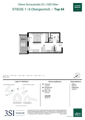 1-Zimmer-Wohnung kaufen in Wien – 35,03 m², € 391.000 – Bild 16 von 16