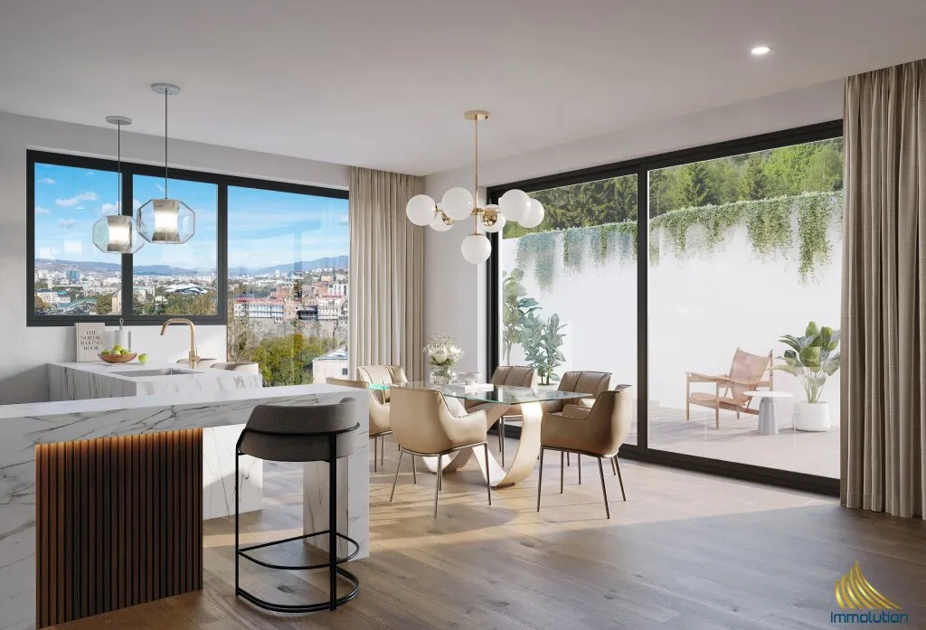 Exklusive Doppelhaushälfte | TOP 01 in Steinhaus bei Wels - modernes Wohnen mit Pool, Garten & Panoramablick - Widok 2