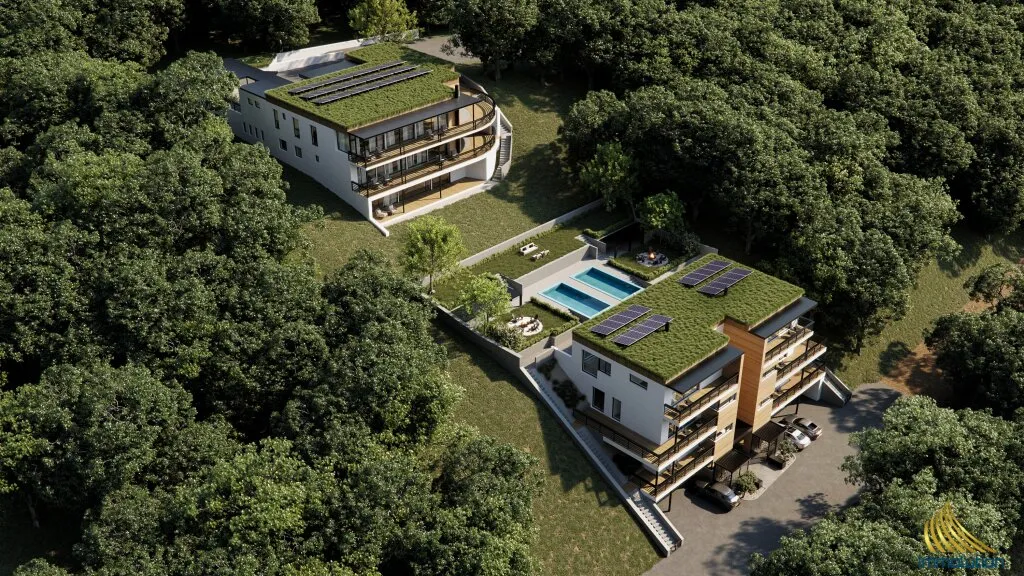 Exklusive Doppelhaushälfte | TOP 01 in Steinhaus bei Wels - modernes Wohnen mit Pool, Garten & Panoramablick - Widok 3