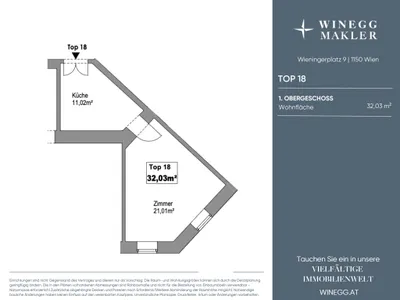 1-Zimmer-Wohnung kaufen in Wien – 32,03 m², € 115.000 – Bild 17 von 17