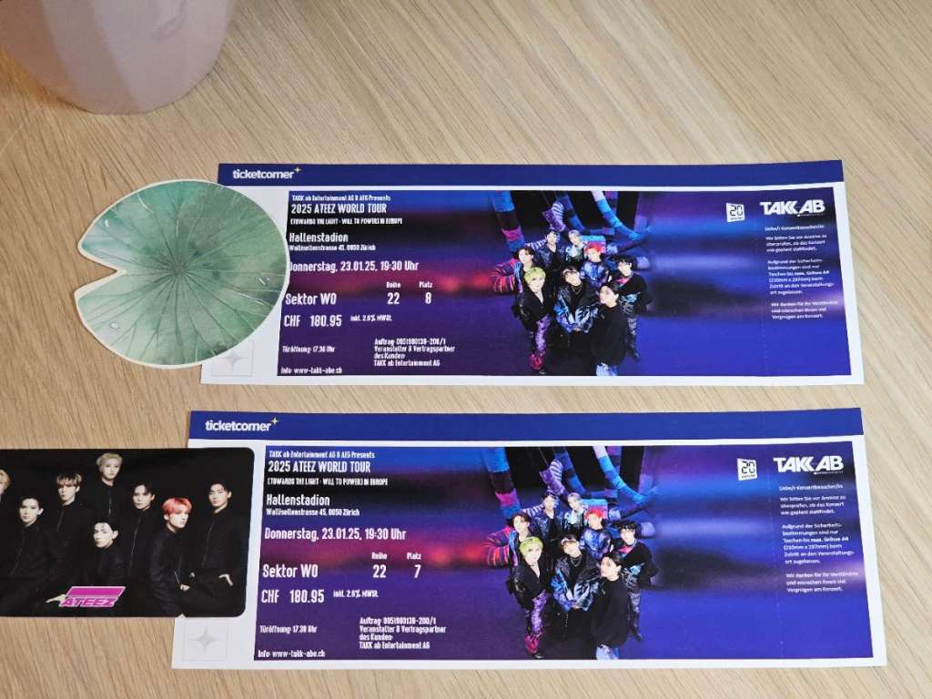 Sale Ateez Konzerttickets