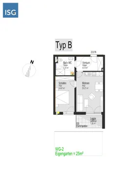 2-Zimmer-Wohnung mieten in Braunau am Inn – 53,32 m², € 573 – Bild 8 von 15