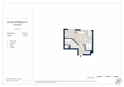 1-Zimmer-Wohnung kaufen in Wien – 29,04 m², € 265.000 – Bild 12 von 12