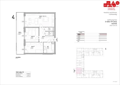3-Zimmer-Wohnung mieten in Linz – 73,76 m², € 1.192 – Bild 20 von 21