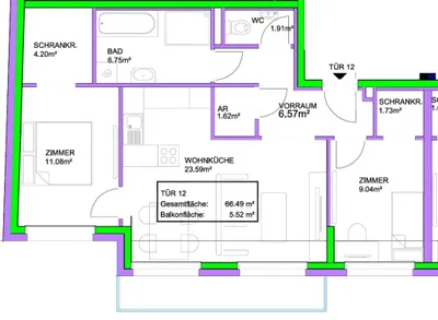 3-Zimmer-Wohnung kaufen in Wien – 66,49 m², € 338.773 – Bild 13 von 13