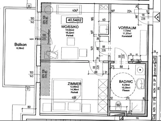 2-Zimmer-Wohnung mit Terrasse Jagerberg HNr.4 - Ansicht 2