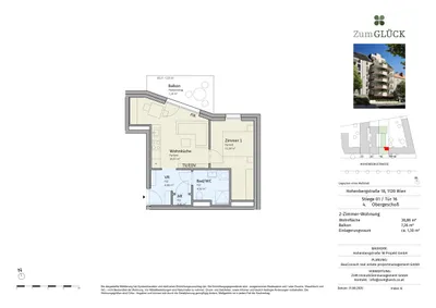 2-Zimmer-Wohnung kaufen in Wien – 38,86 m², € 305.000 – Bild 6 von 6