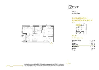 2-Zimmer-Wohnung kaufen in Wien – 41,12 m², € 275.500 – Bild 7 von 9