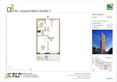 2-Zimmer-Wohnung kaufen in Wien – 45,49 m², € 420.000 – Bild 25 von 25