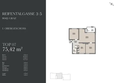 3-Zimmer-Wohnung kaufen in Graz – 75 m², € 300.000 – Bild 3 von 9