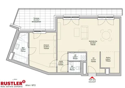 2-Zimmer-Wohnung mieten in Wien – 63,31 m², € 1.199 – Bild 23 von 23