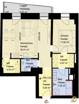 2-Zimmer-Wohnung kaufen in Wien – 65,18 m², € 529.000 – Bild 34 von 36