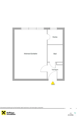 1-Zimmer-Wohnung kaufen in Salzburg Stadt – 33 m², € 184.000 – Bild 5 von 5