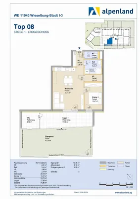 2-Zimmer-Wohnung mieten in Scheibbs – 53,72 m², € 728 – Bild 4 von 4