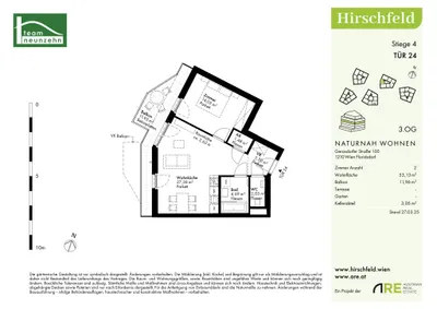 2-Zimmer-Wohnung kaufen in Wien – 53,13 m², € 308.000 – Bild 24 von 24