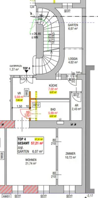 2-Zimmer-Wohnung kaufen in Wien – 57,23 m², € 378.900 – Bild 9 von 9