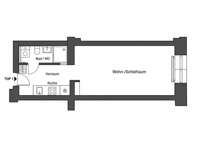 1-Zimmer-Wohnung kaufen in Wien – 20 m², € 95.000 – Bild 5 von 5