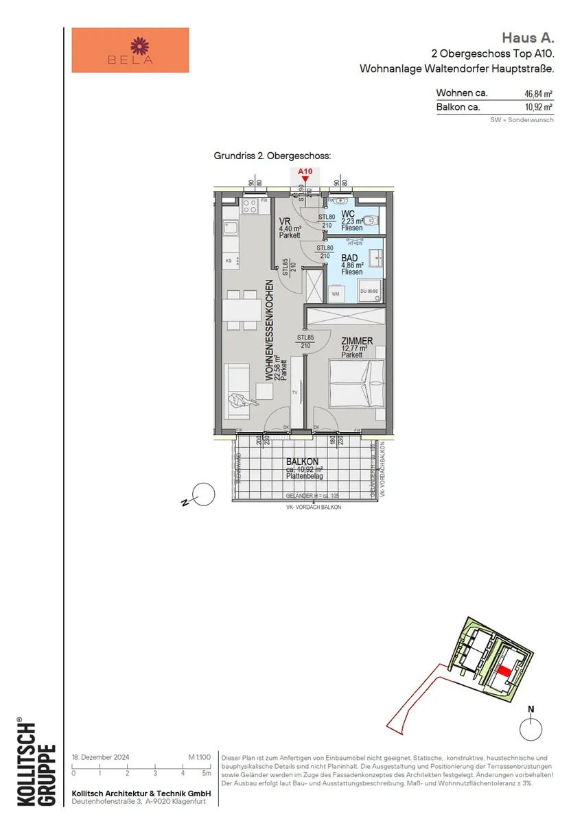 Wohnung – Graz, Eisteichsiedlung, Waltendorf - Ansicht 2