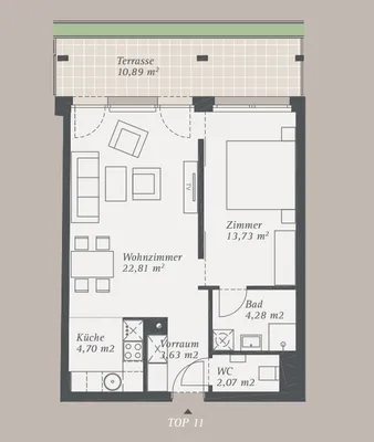 2-Zimmer-Wohnung kaufen in Bruck an der Leitha – 51,22 m², € 175.000 – Bild 6 von 7