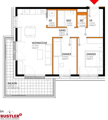 3-Zimmer-Wohnung kaufen in Wien – 64,19 m², € 392.000 – Bild 28 von 33